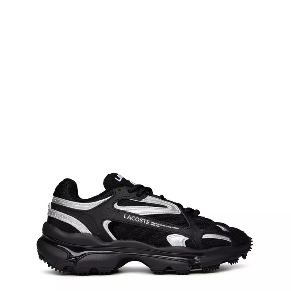 Lacoste Black and Silver Sneakers